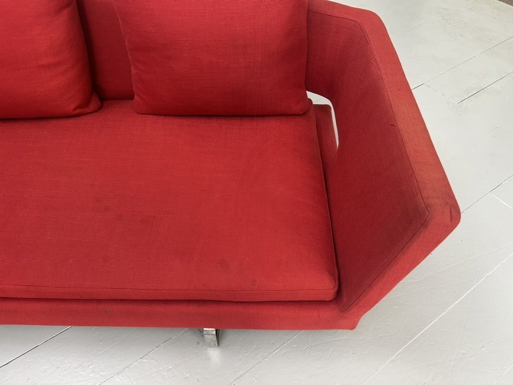 3900.0 B&B Italia “Arne” 6 Seat L Shape Sofa – In Red Fabric photo