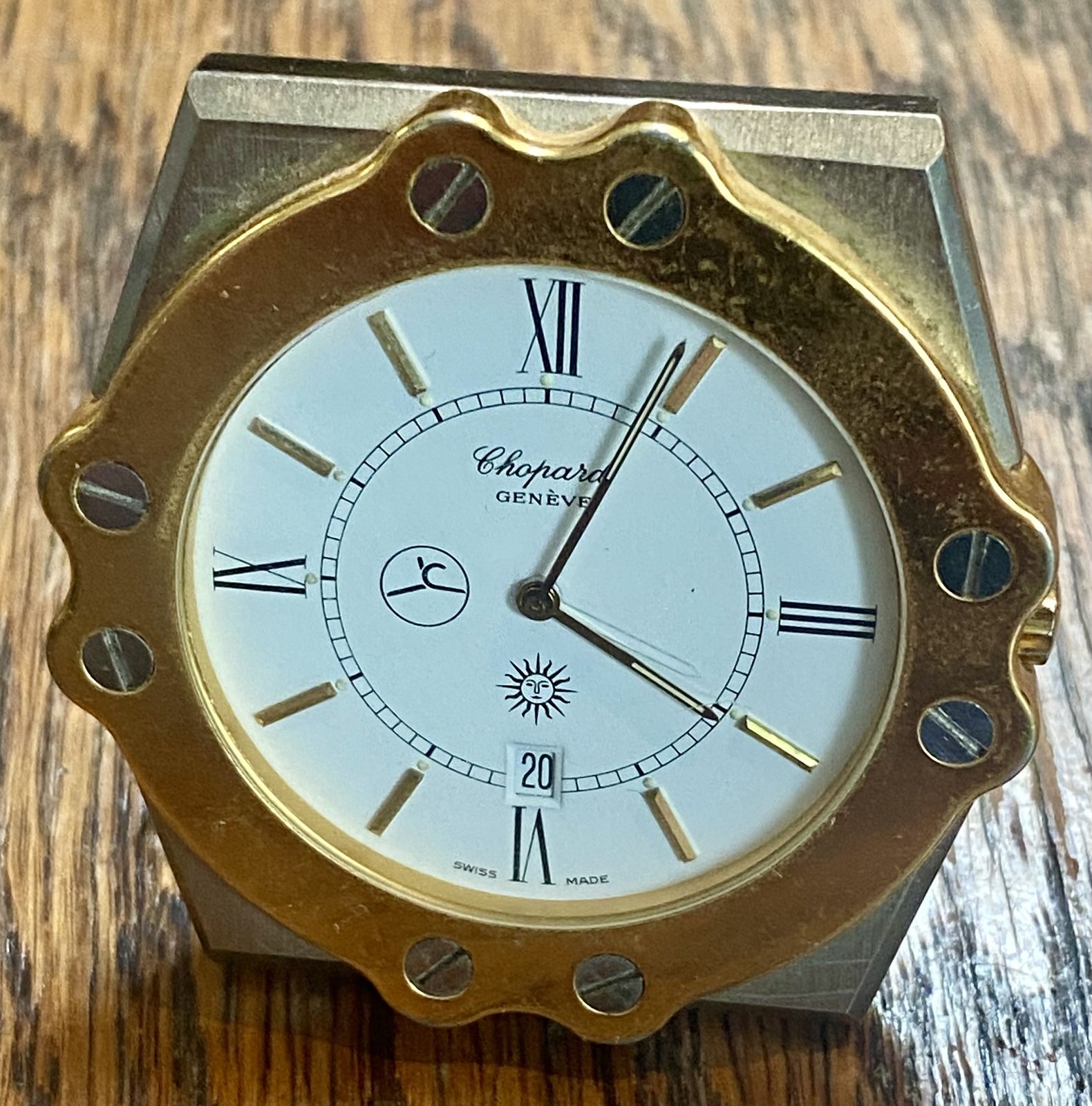 Home Decor Chopard St. Moritz Rare Chopard Alarm Desk Clock photo