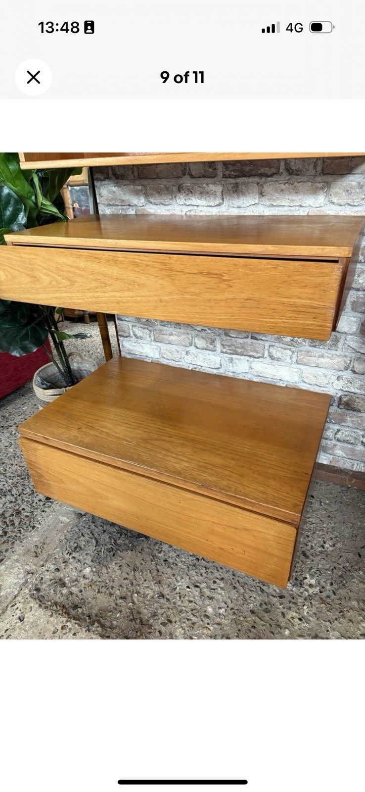 Vintage Beaver & Tapley 33 Teak Wall Bookcase – Shelving Mid Century Mcm photo furniture