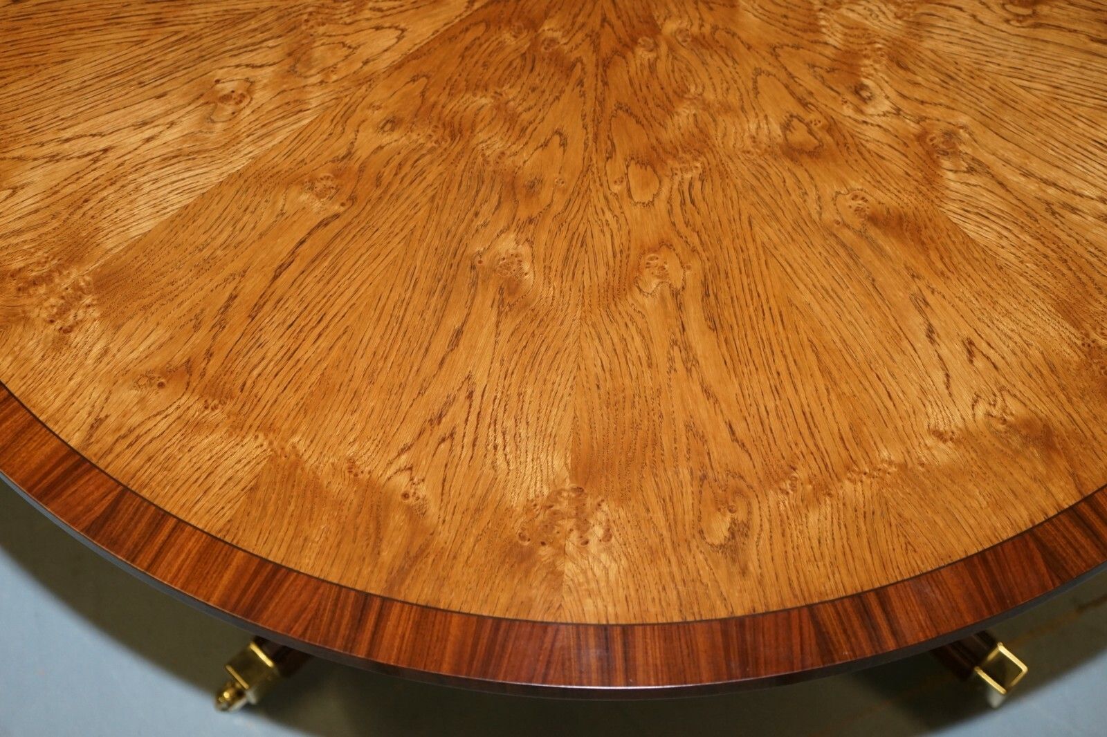 Furniture Brand New Cluster Pollard Oak  Round Dining Tables Seats Four To Six People photo