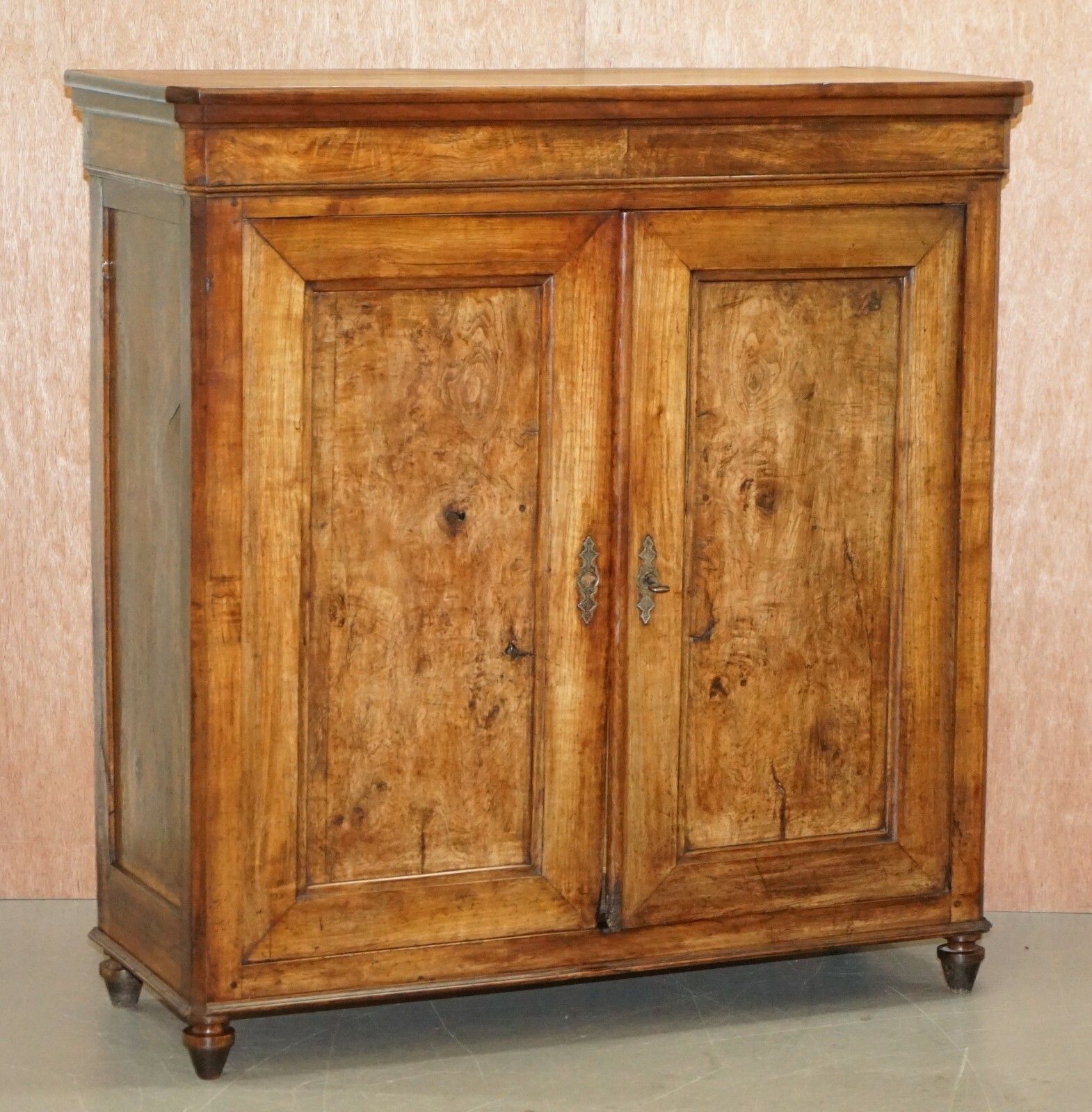 Sublime Circa 1820 French Fruitwood Kitchen Or Dining Room Antique Pot Cupboard photo for sale