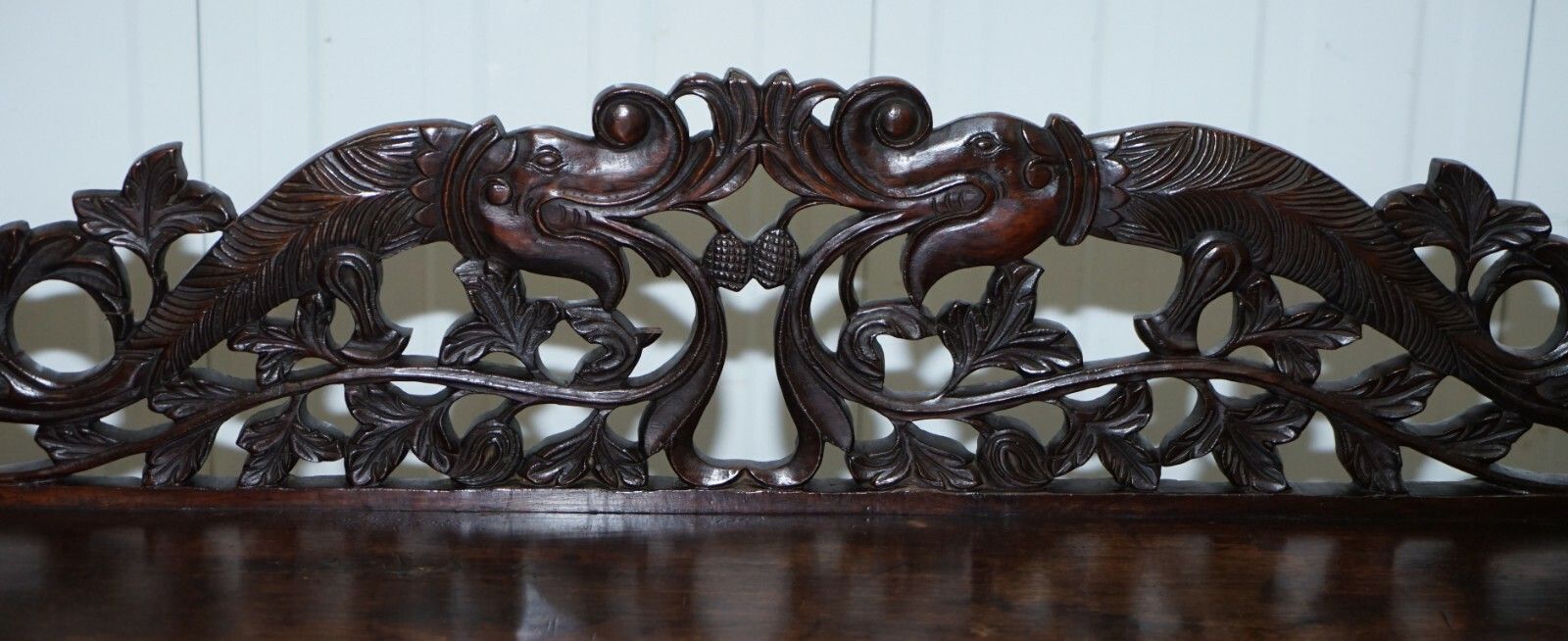 Lovely Anglo Burmese 19th Century Hand Carved Sideboard With Drawers & Cupboards photo 2850.0