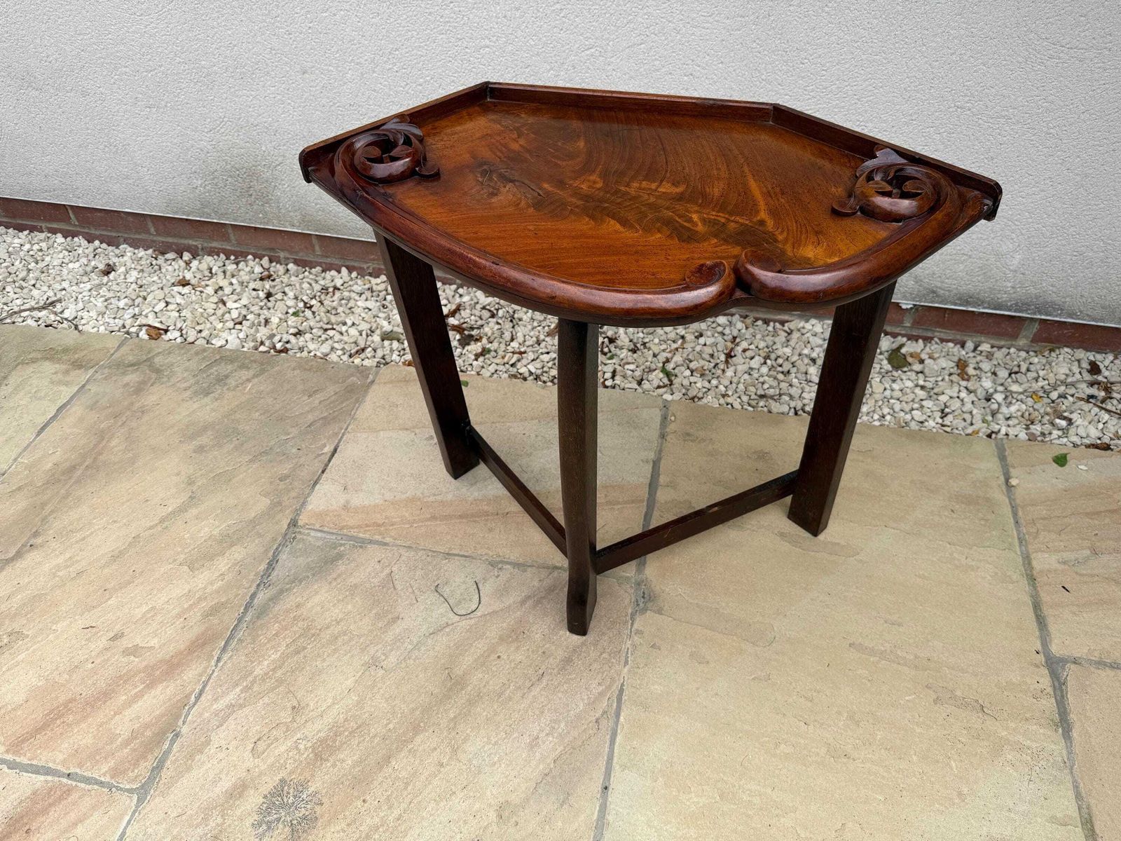 Antique Oak Carved Wooden Table photo buy