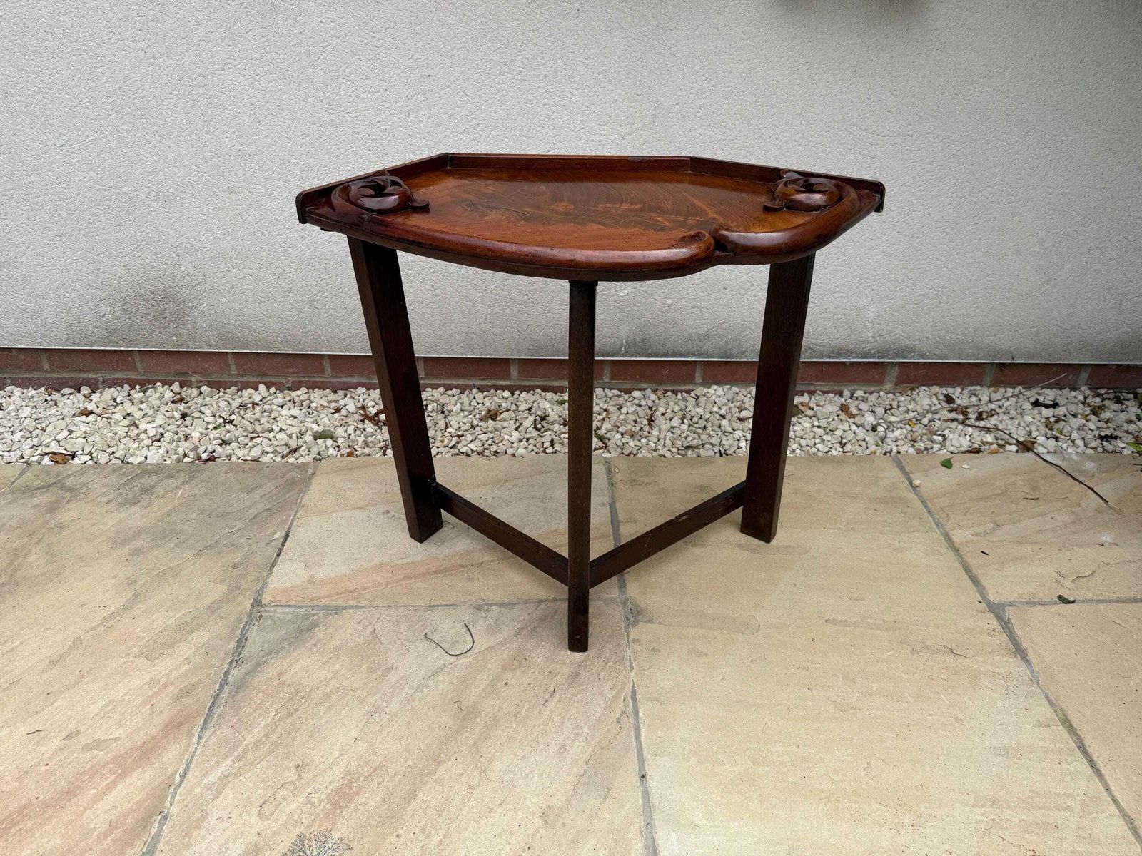 photo for sale Antique Oak Carved Wooden Table