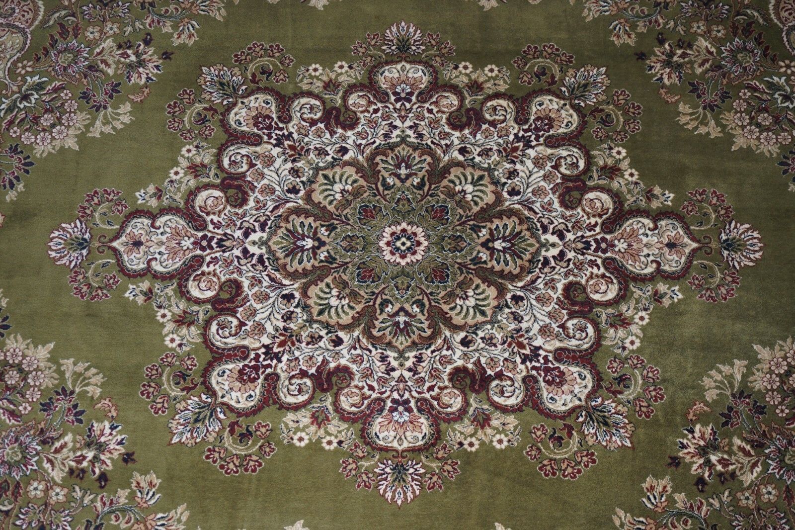 Fine French Vintage Green Extra Large Rug Carpet 434cm X 298cm Must See Pictures photo for sale