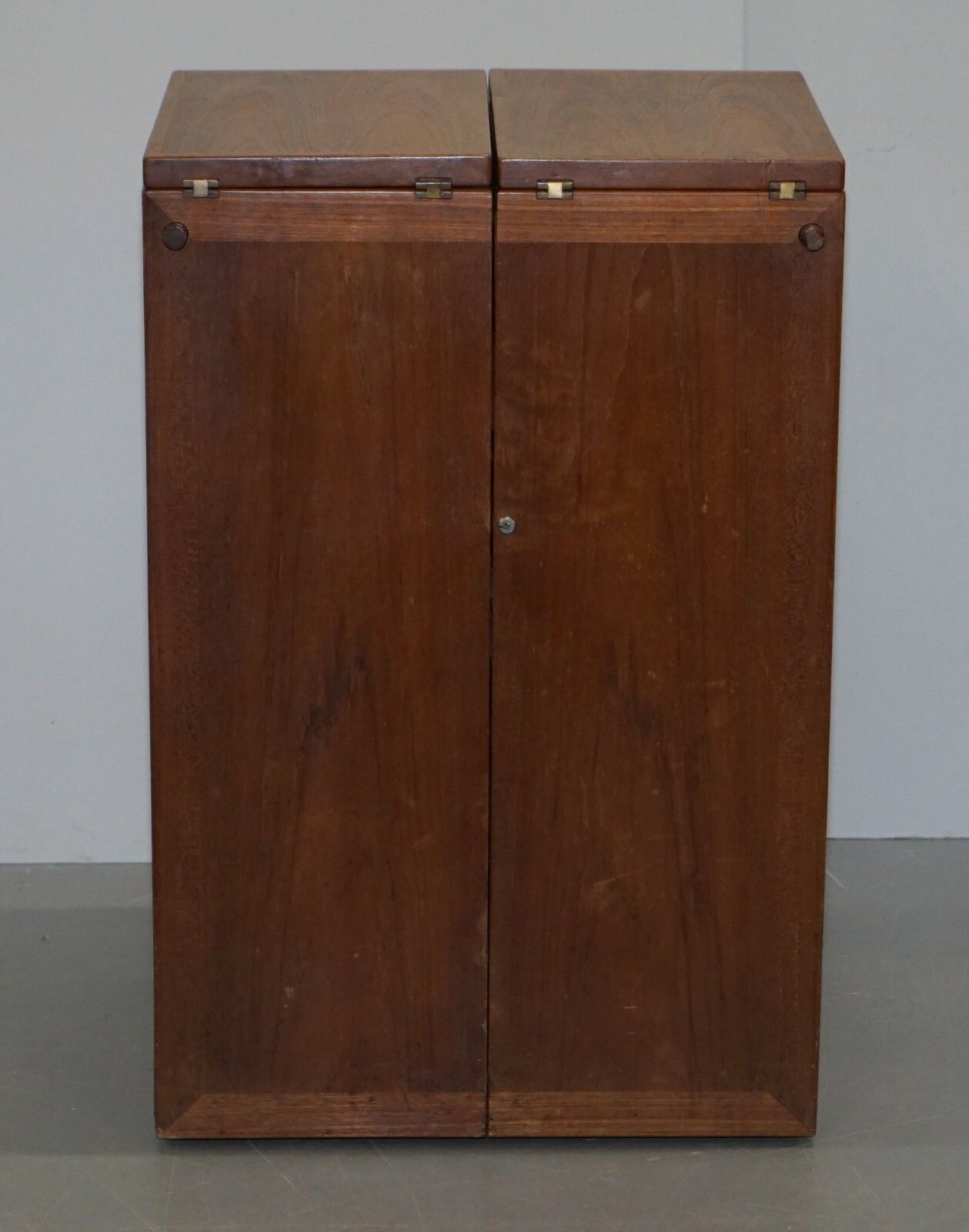 Reno Wahl For Dyrlund Vintage Danish Teak Metamorphic Captains Campaign Bar photo furniture