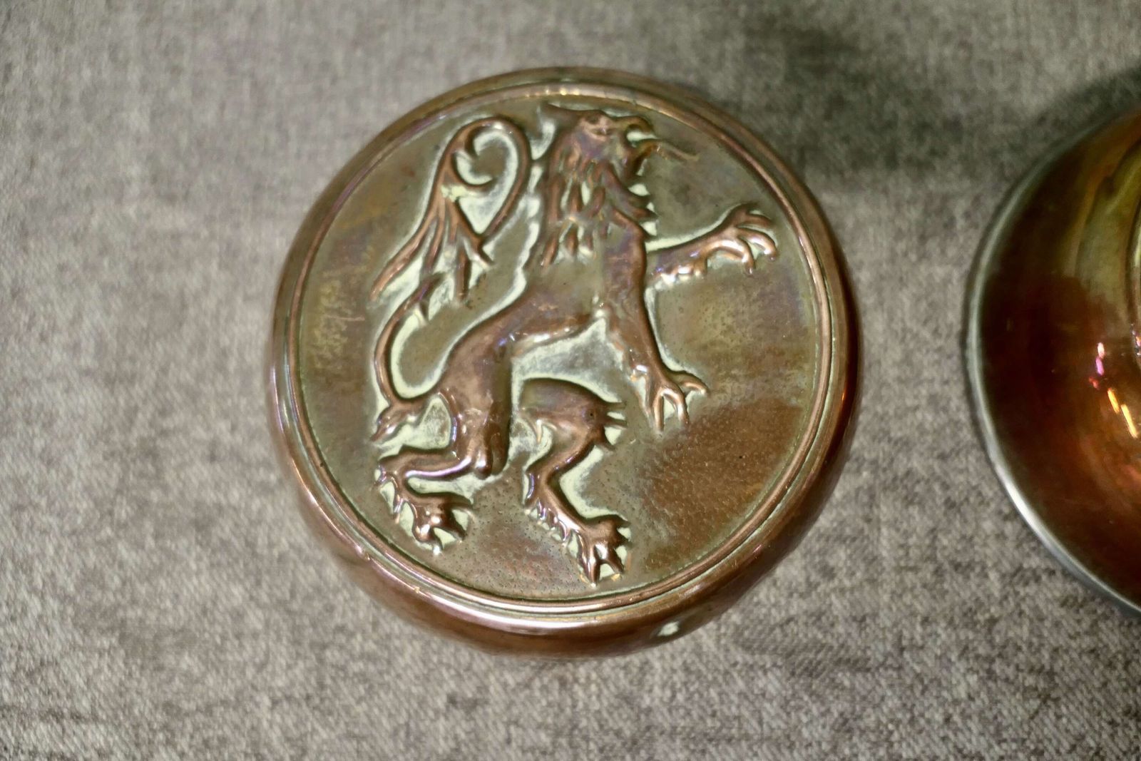 Two 19th Century Jelly Moulds, The Lion And The Unicorn photo Home Decor