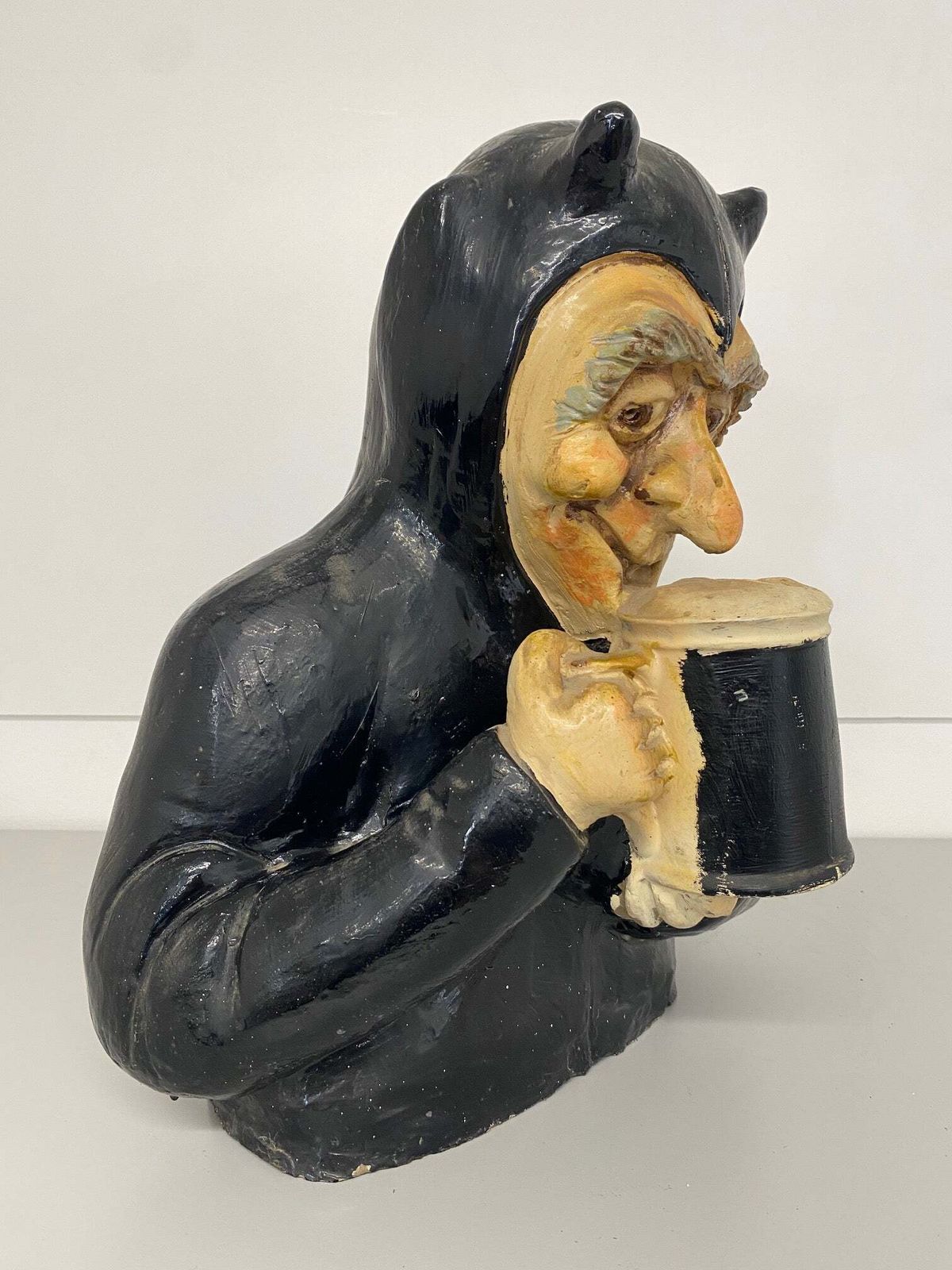 Rare & Unusual Stout/Guinness Advertising Bust "The Devil/Lucifer Drinking Stout/Guinness" photo furniture