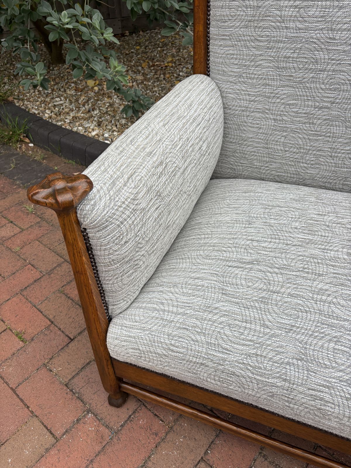 photo for sale Walter Cave Arts & Crafts Settee