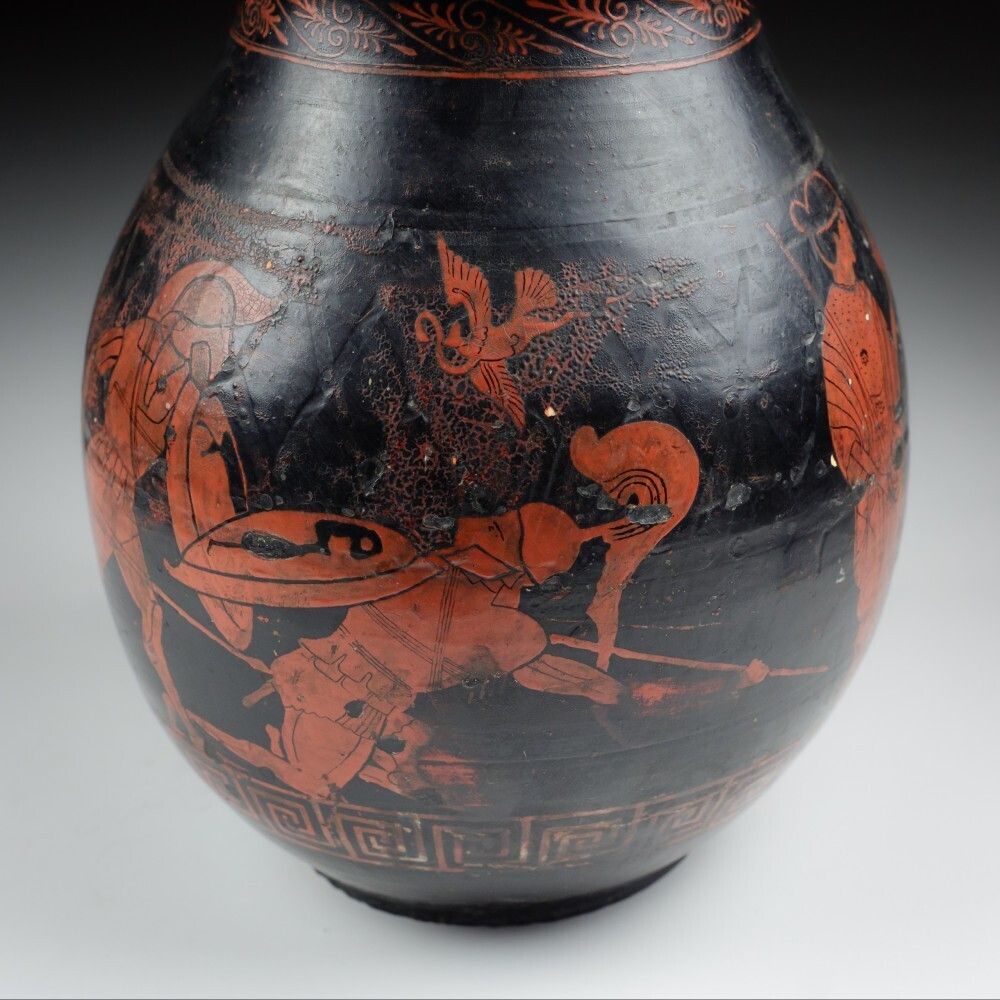 Early 20th Century Stoneware Attic Style Vase By Jean Magrou photo vintage