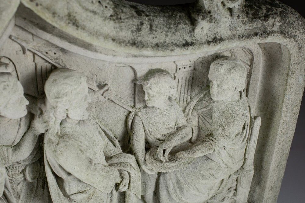 Impressive 18th Century Or Earlier Carved Stone Relief Of The Condemnation. photo 3900.0
