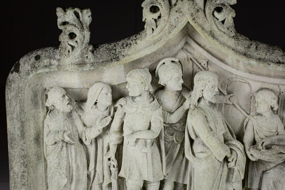 photo furniture Impressive 18th Century Or Earlier Carved Stone Relief Of The Condemnation.