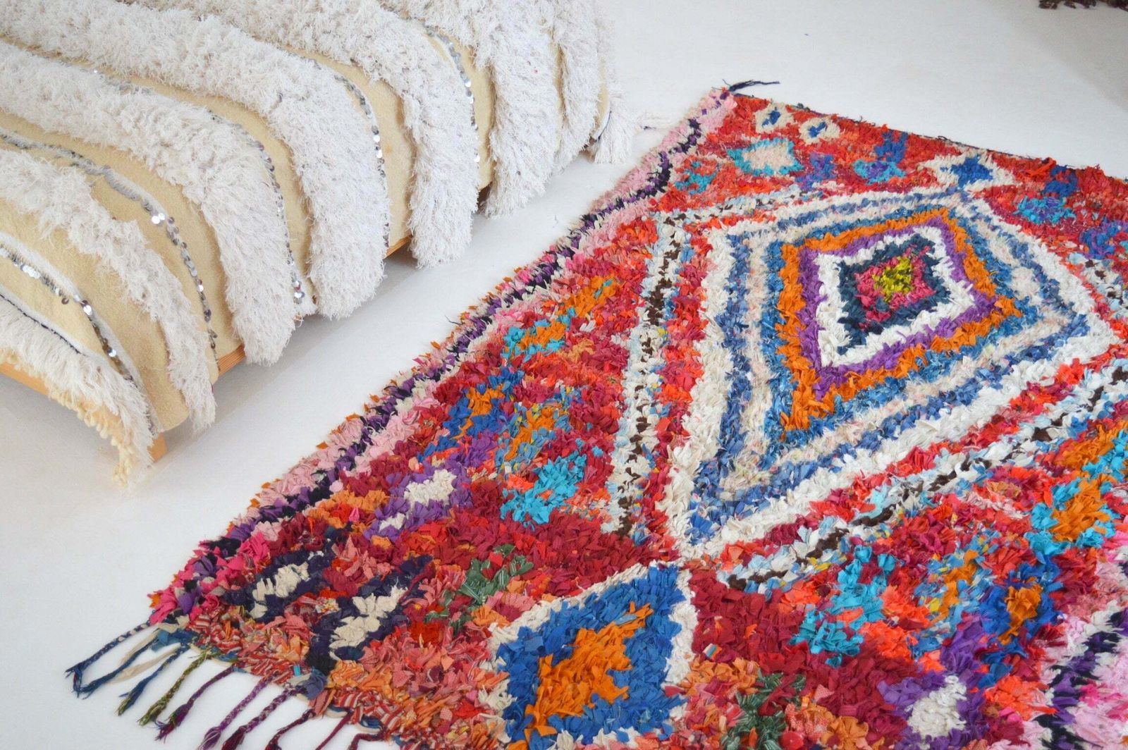 Vintage Boucherouite Rug, Mid 20th Century photo 895.0