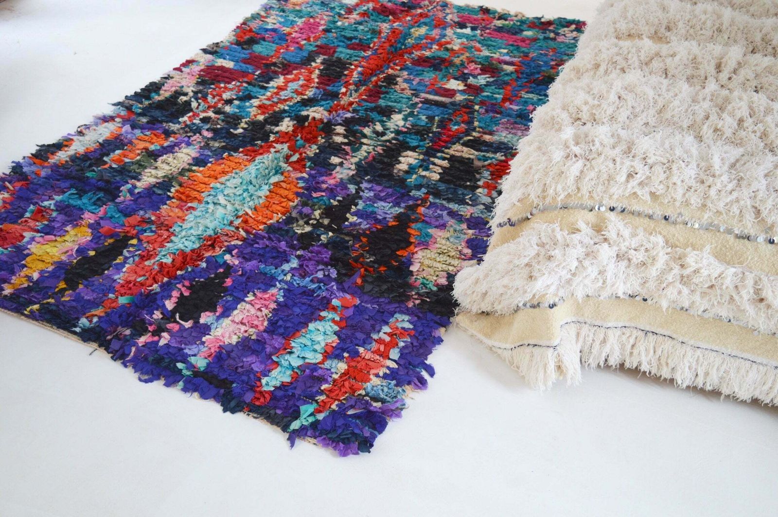 Vintage Boucherouite Rug, Mid 20th Century photo vinterior