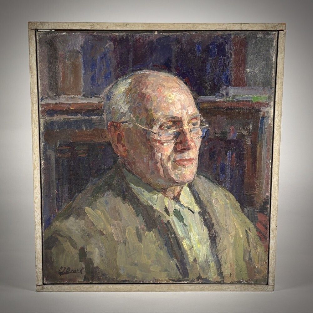 Oil On Canvas Of A Gentleman, 1950s