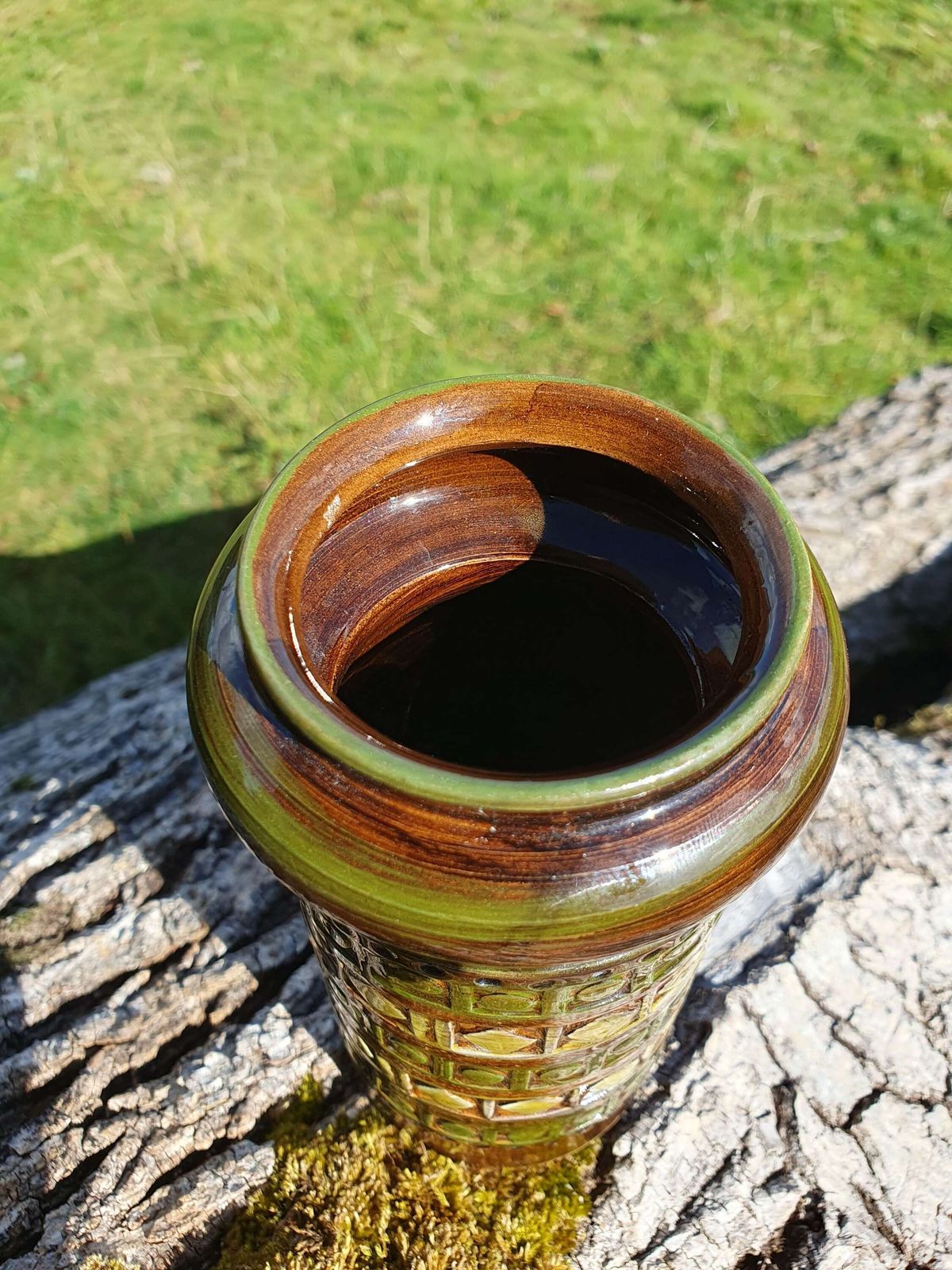 Aldo Londi For Bitossi, Italy. A "Rimini Musk" Ceramic Vase.1960s. photo for sale