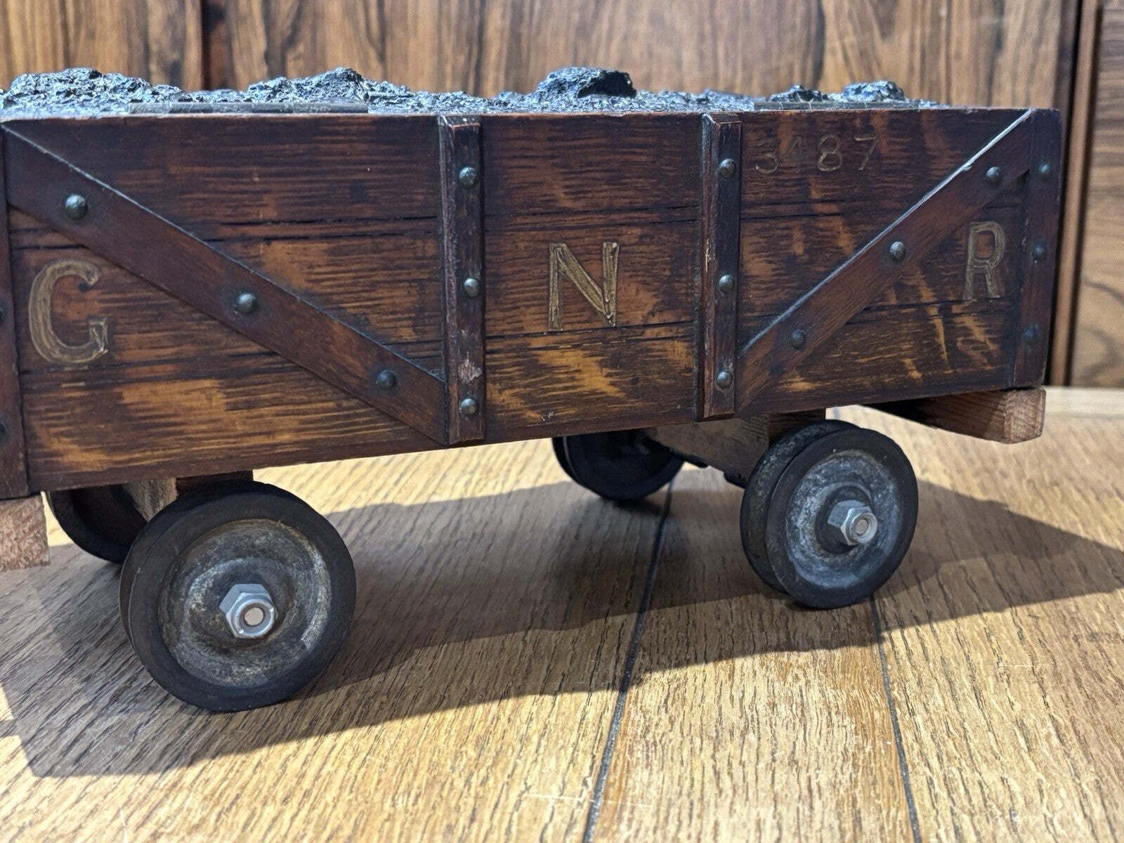 Victorian Novelty Railway Coal Truck Trinket Box, Desk Box, Jewellery Box photo Home Decor