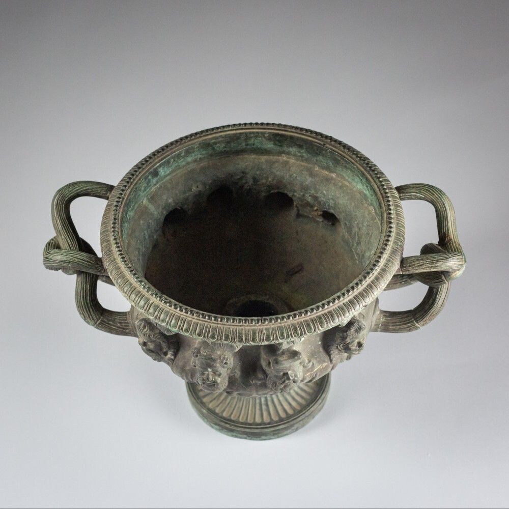 Late 19th Century Grand Tour Bronze Albani Vase photo vintage