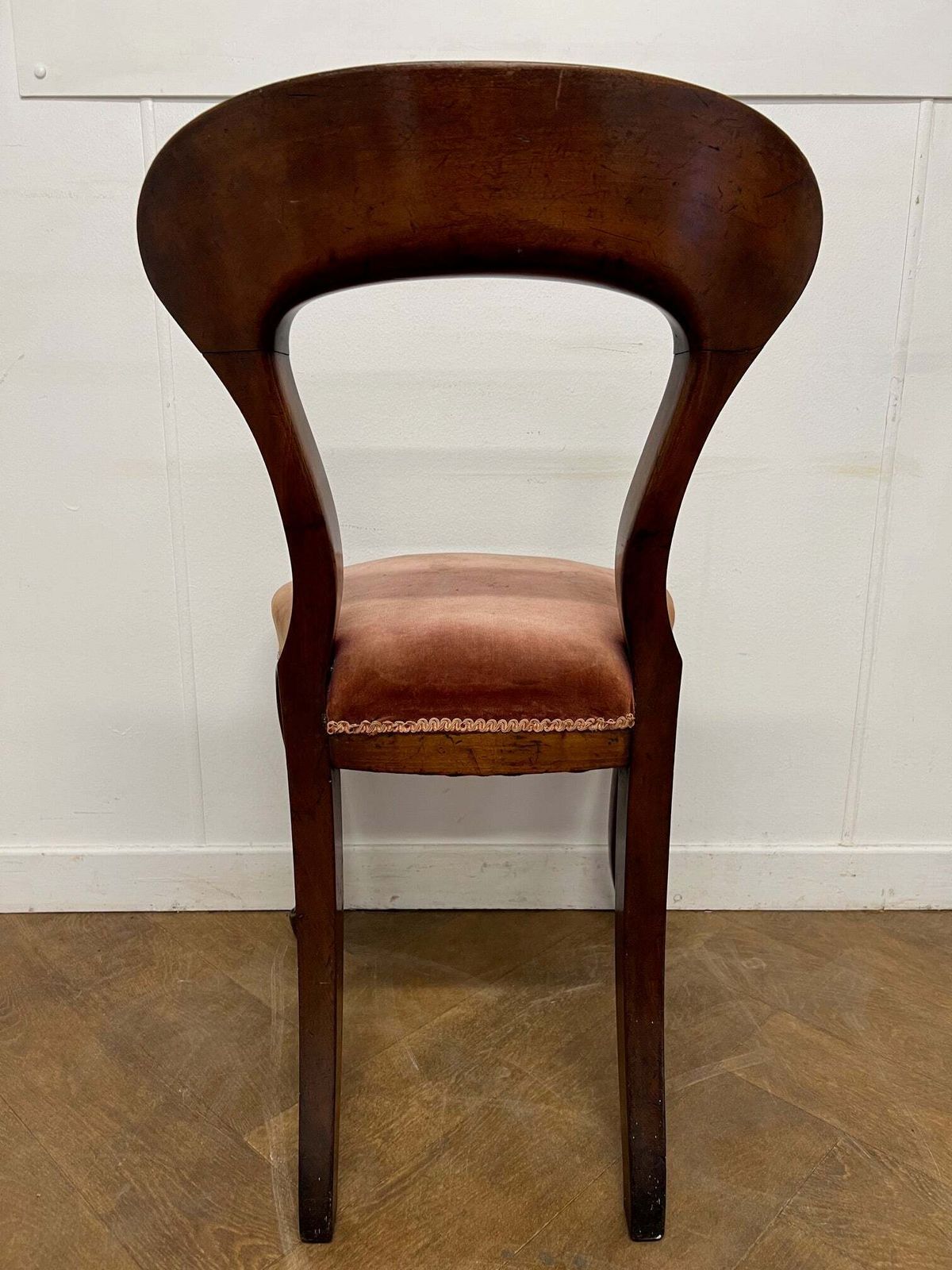 A Set Of 8 Victorian Mahogany Hoop Back Dining Chairs With Cabriole Legs photo for sale