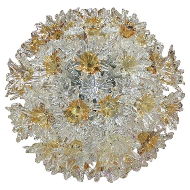 Mid Century Modern Toni Zuccheri Edited By Venini Murano Glass Italian Lamp