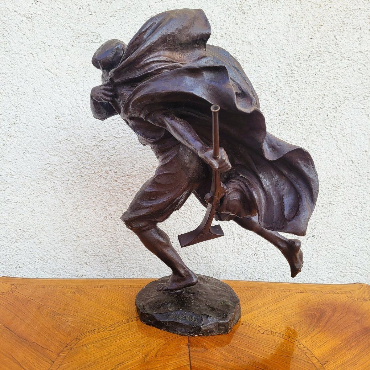 A Miniati, Arab Warrior, Signed Orientalist Bronze, Early 20th Century photo vinterior