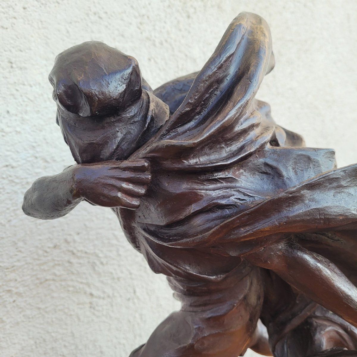 photo furniture A Miniati, Arab Warrior, Signed Orientalist Bronze, Early 20th Century