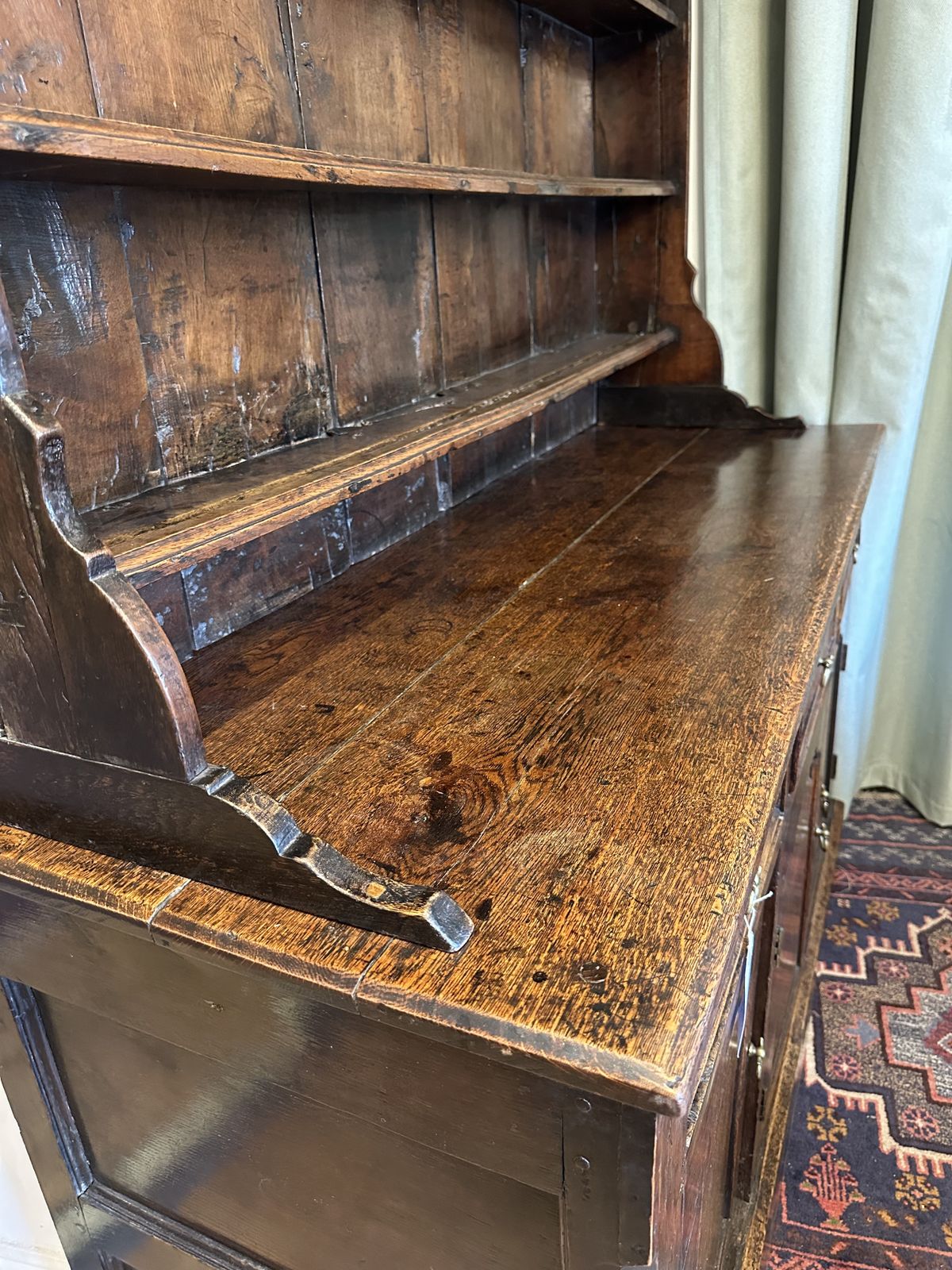 Georgian Solid Oak Dresser 18th Century In Great Condition photo for sale