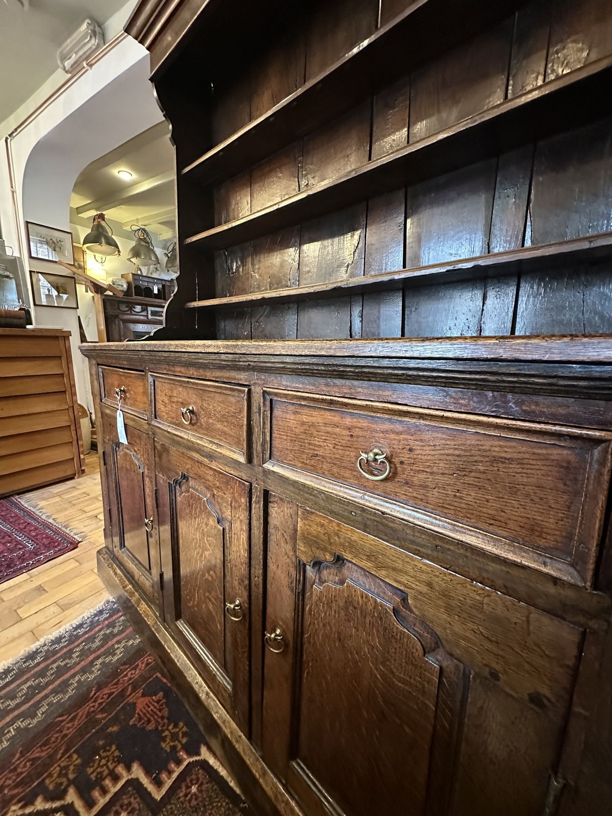 Georgian Solid Oak Dresser 18th Century In Great Condition photo 640.0