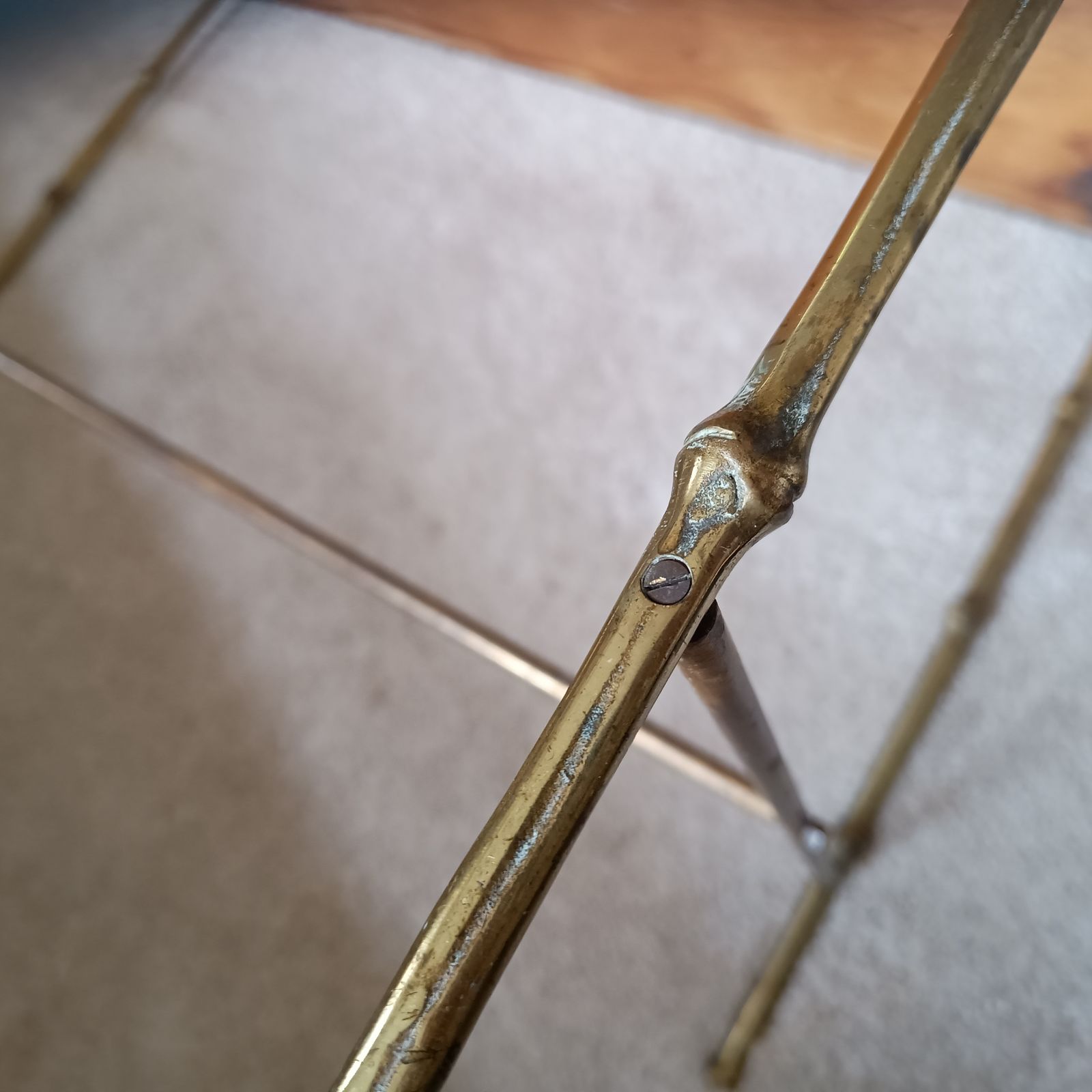 Mid Century Faux Bamboo Brass Coffee Table, Style Of Maison Jansen And Maison Baguès photo furniture