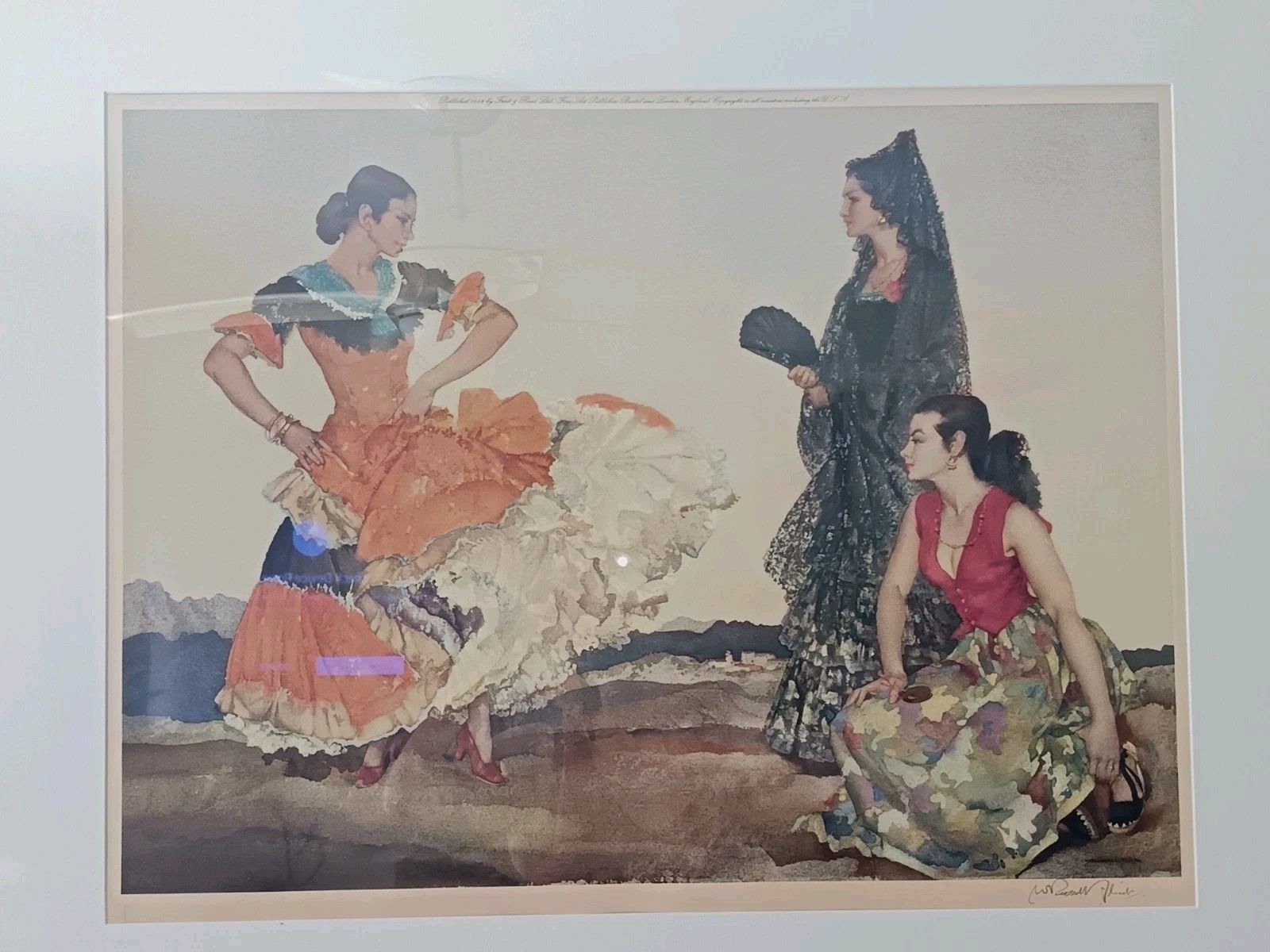 The Dance Of 1000 Flounces By Sir W. R. Flint Limited Edition Signed And Framed photo for sale