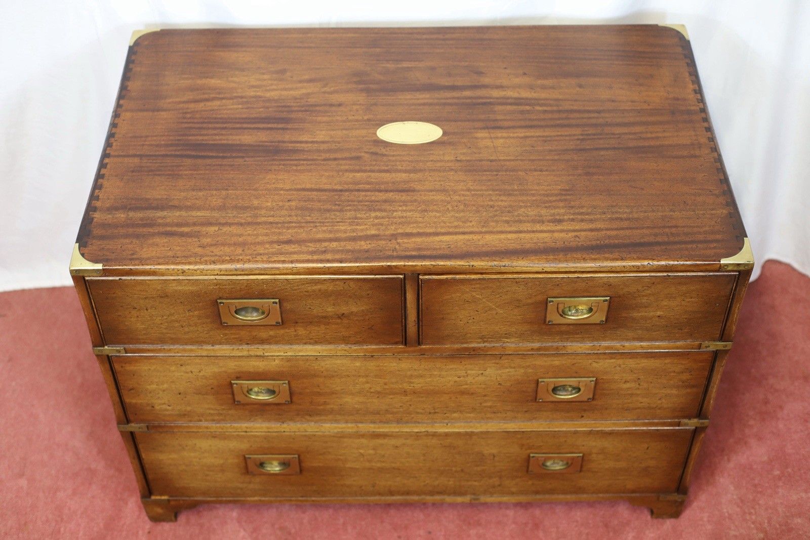 photo for sale Reprodux Bevan Funnell Stunning Military Campaign Style Chest Of Drawers