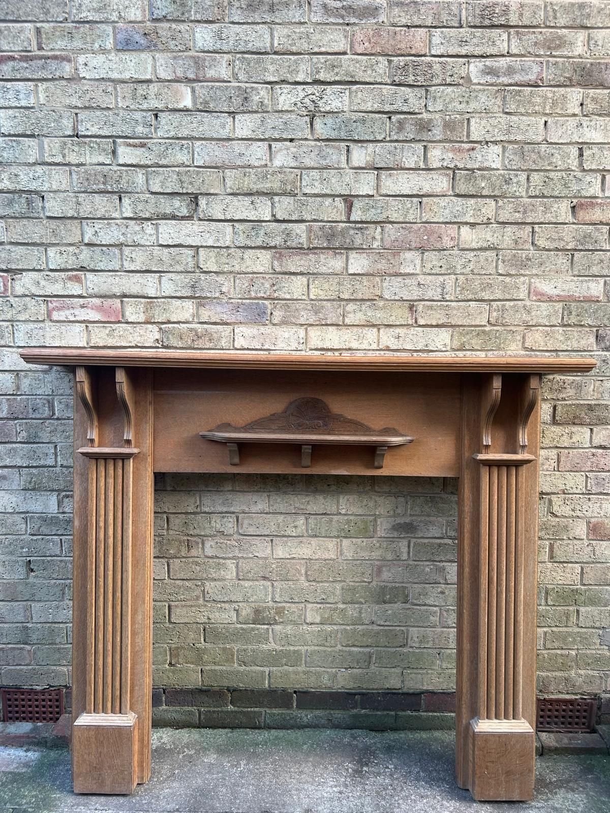 Edwardian Oak Fireplace Surround