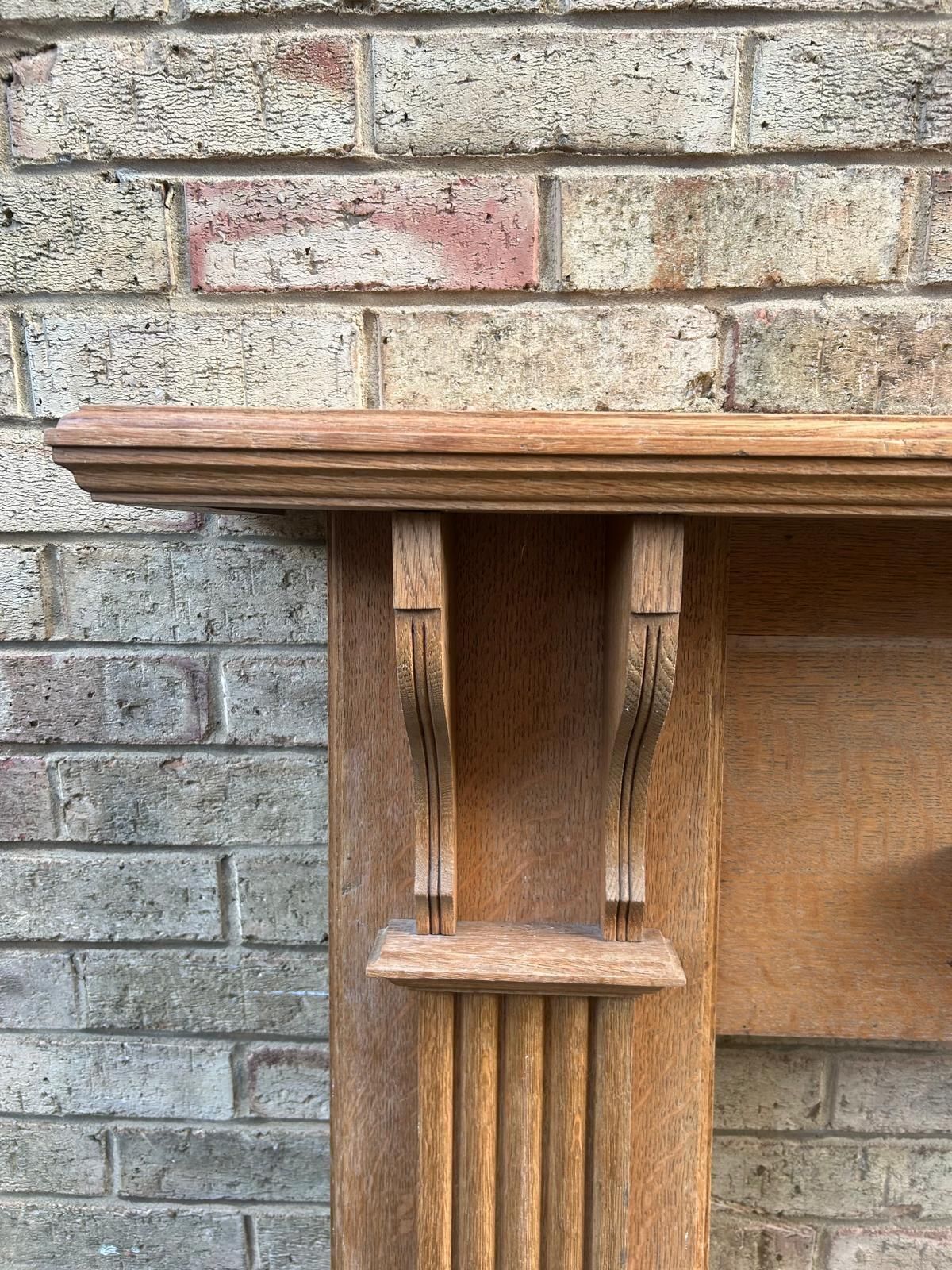 Edwardian Oak Fireplace Surround photo furniture