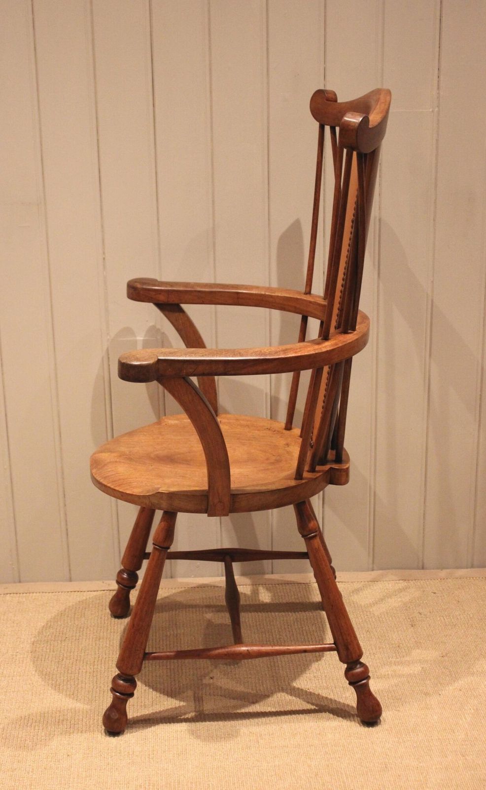 photo for sale Arts & Crafts Fruitwood Chair, 1900s