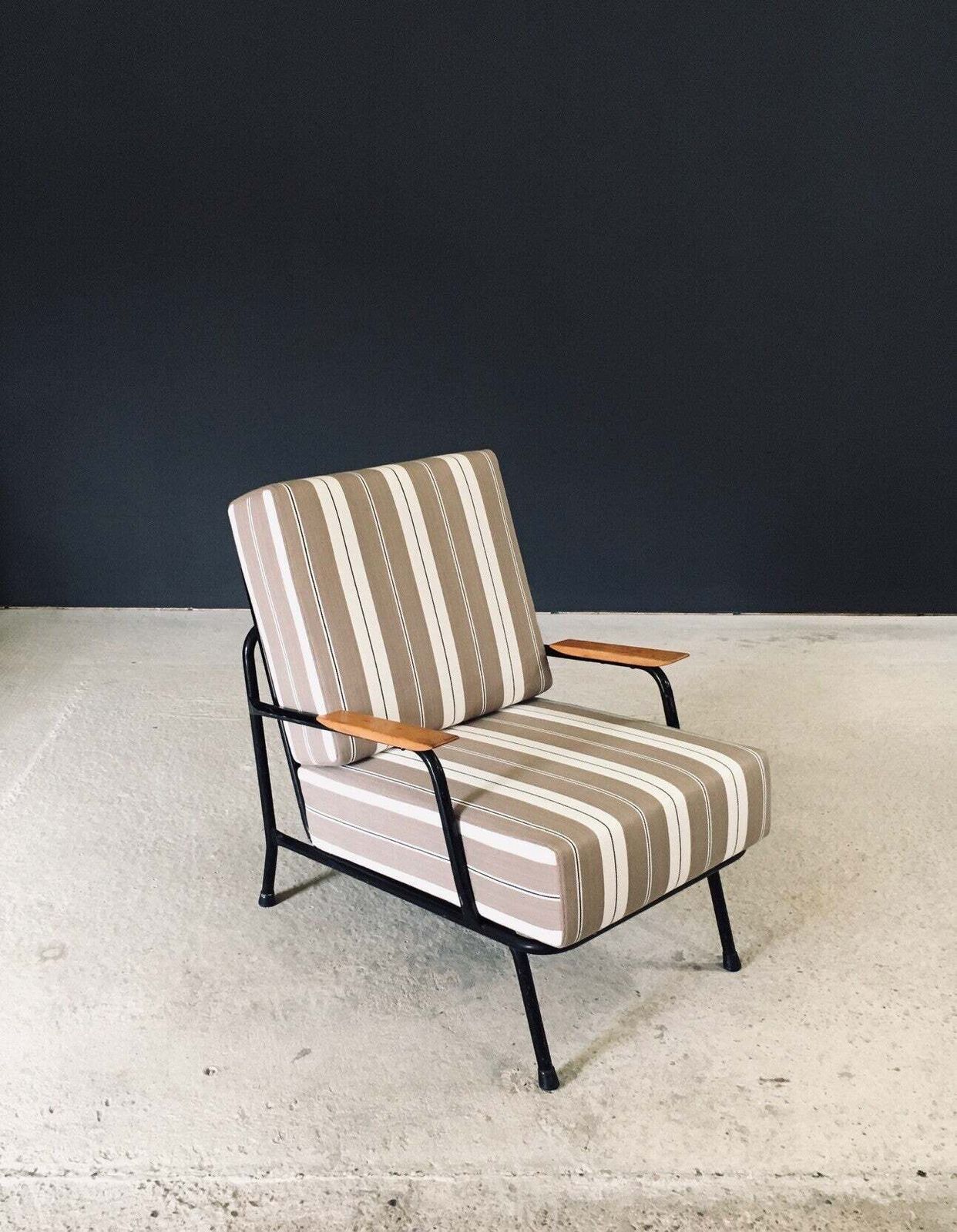 Mid Century Modern Lounge Chair, Ca. Jaren 1950, Frankrijk photo furniture