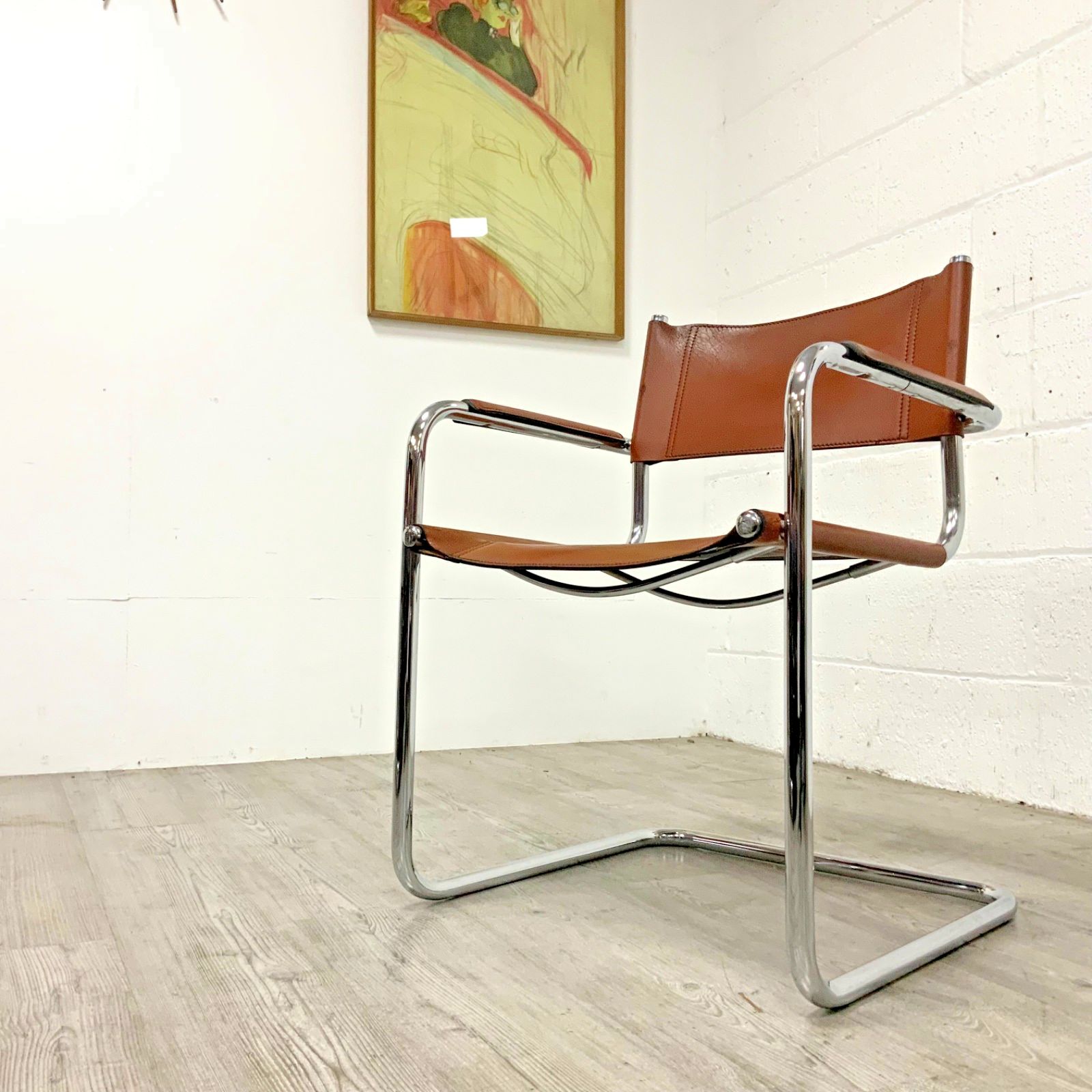 An Italian  Mart Stam  Marcel Breuer Model S34 Cantilever Dining Office Chair