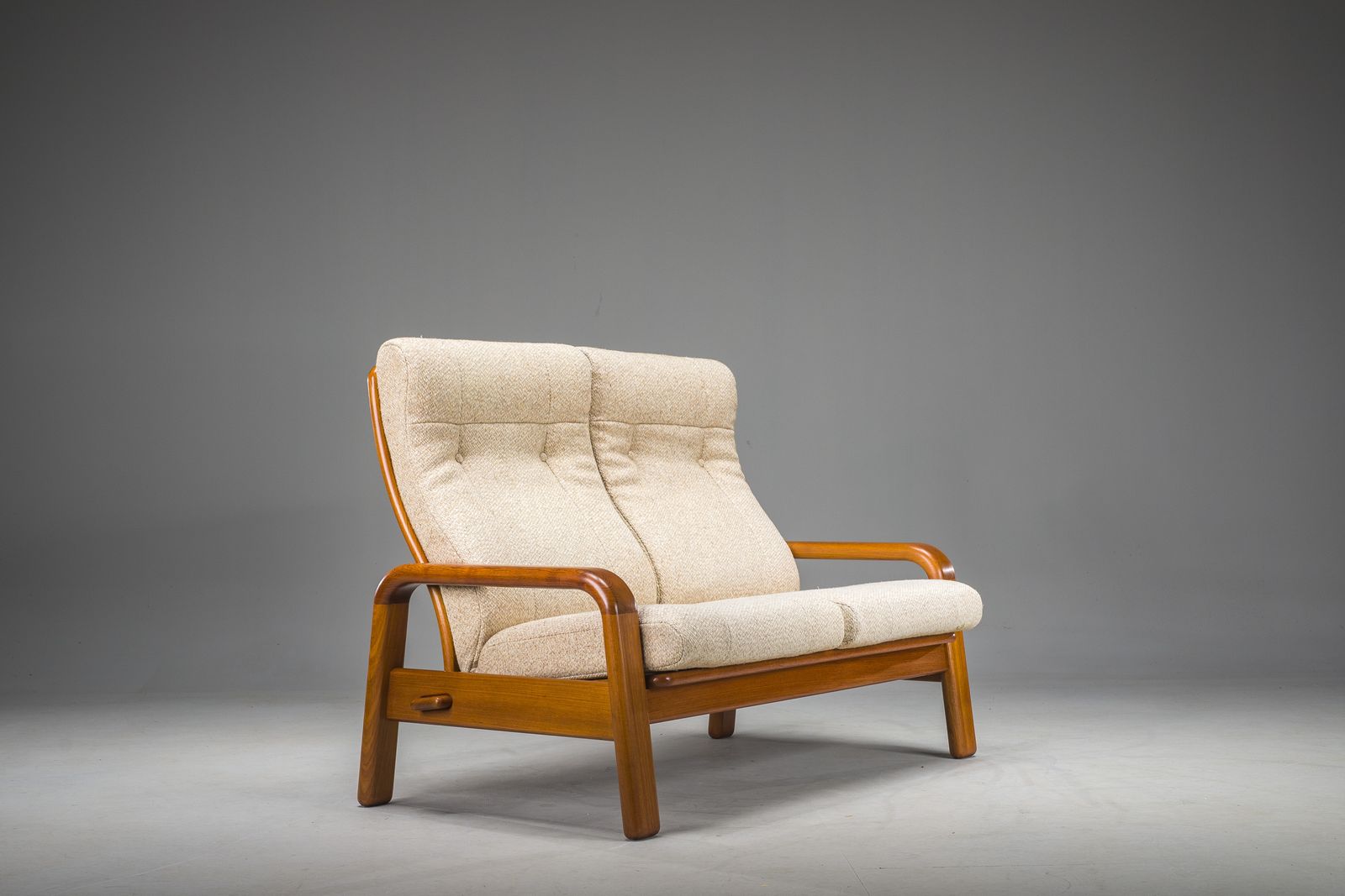 Mid Century Modern Danish Two Seater Teak Sofa, 1960s