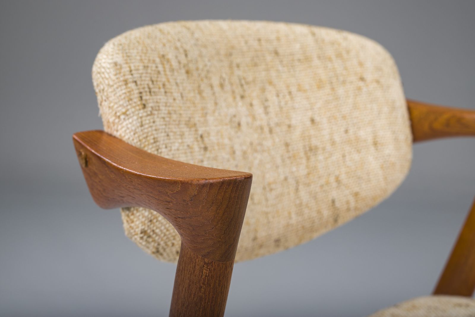Furniture Mid Century Modern Teak Model 42 Chair By Kai Kristiansen For Schou Andersen, 1960s photo