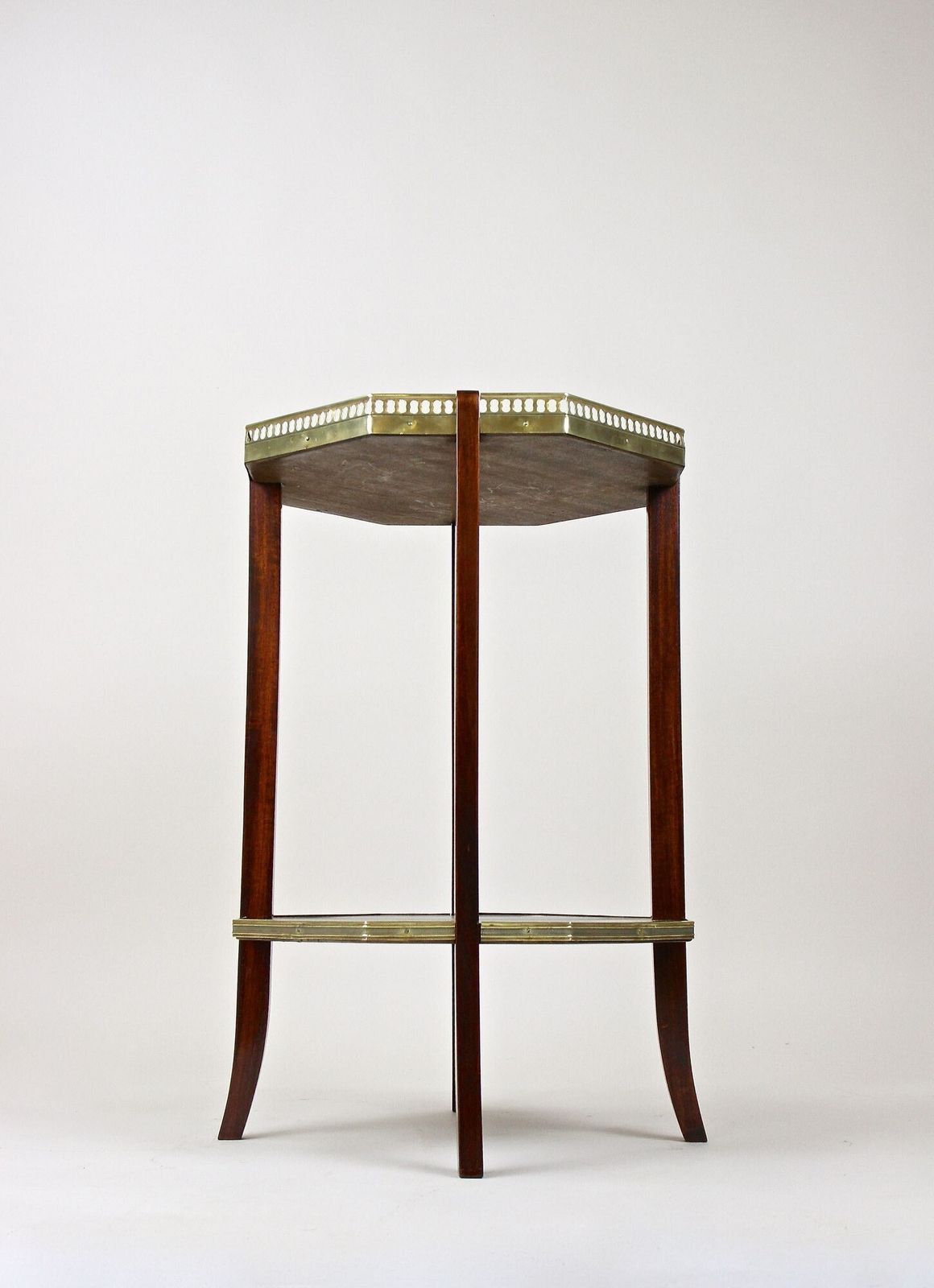 photo vintage 19th Century Octagonal Mahogany Side Table, Napoleon III, France Circa 1870