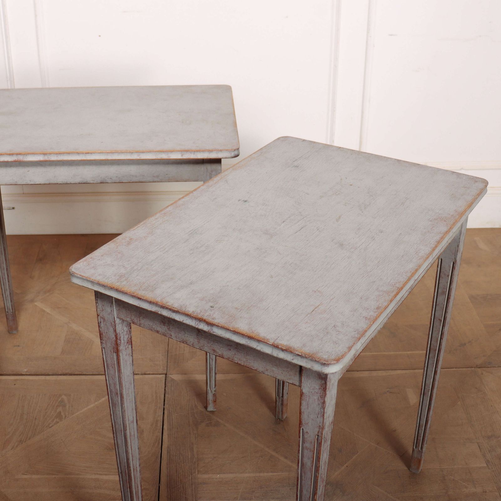 Pair Of Swedish Side Tables, 1800s photo vintage