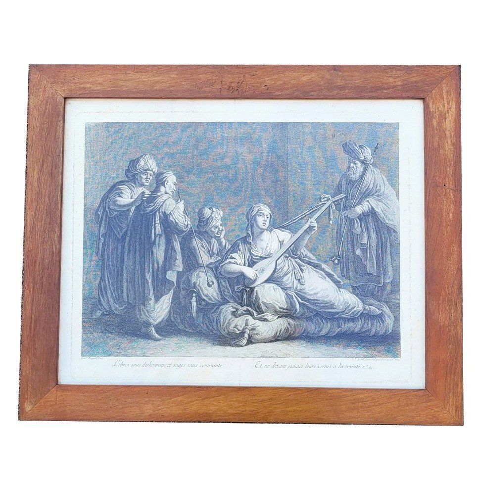 After Maggiotto, Pair Of Engravings Illustrating Zaire, 19th Century photo furniture