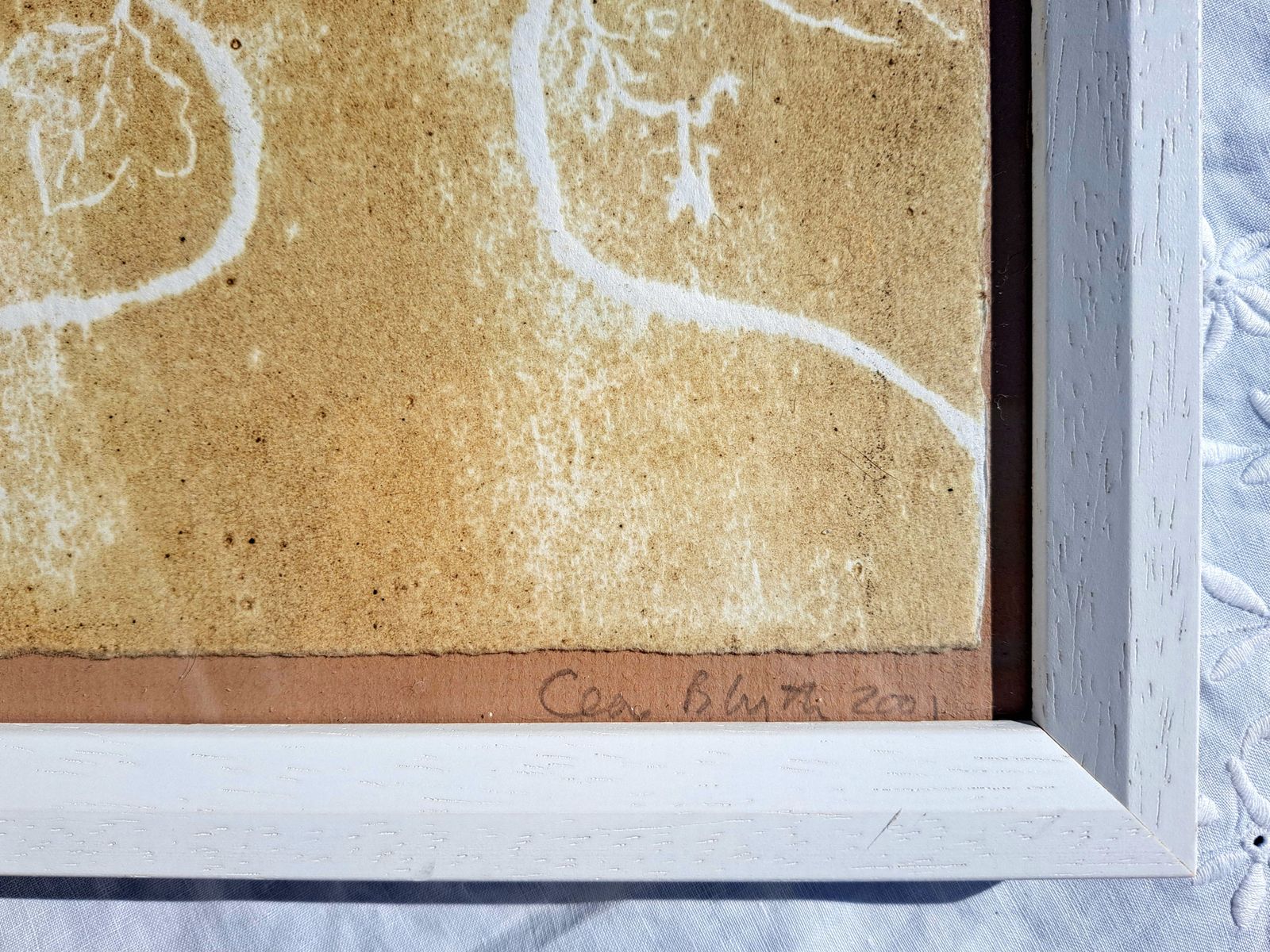 Framed Woodcut Print Of A Nature Goddess | Triptych | Signed Artist's Proof photo Art