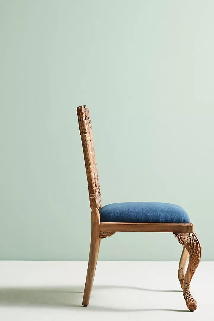 Hand Carved Wooden Owl Dinning Chair – Antique Black Finish With Intricate Detailing photo 935.0