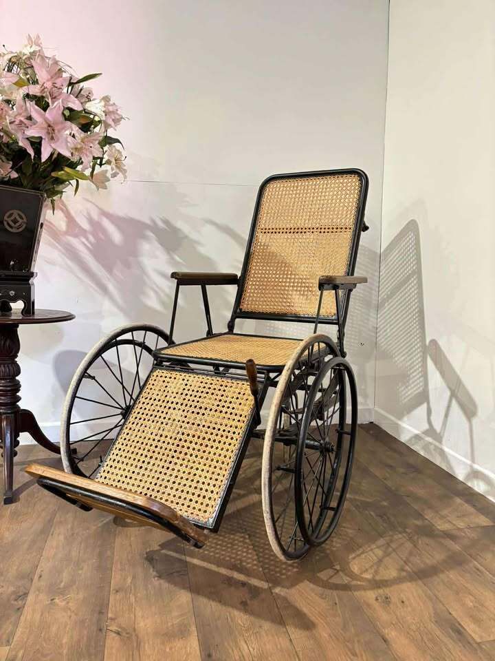 Antique Pre Ambulator Cane Wheel Chair
