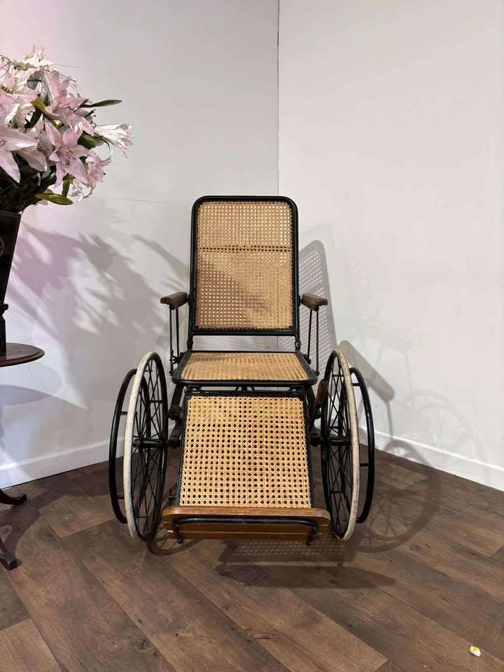 1999.0 Antique Pre Ambulator Cane Wheel Chair photo