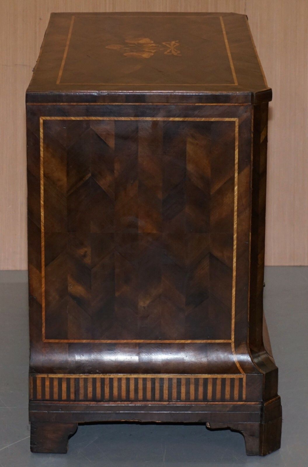 photo furniture Rare Circa 1780 Continental Parquetry Marquetry Inlaid Commode Chest Of Drawers