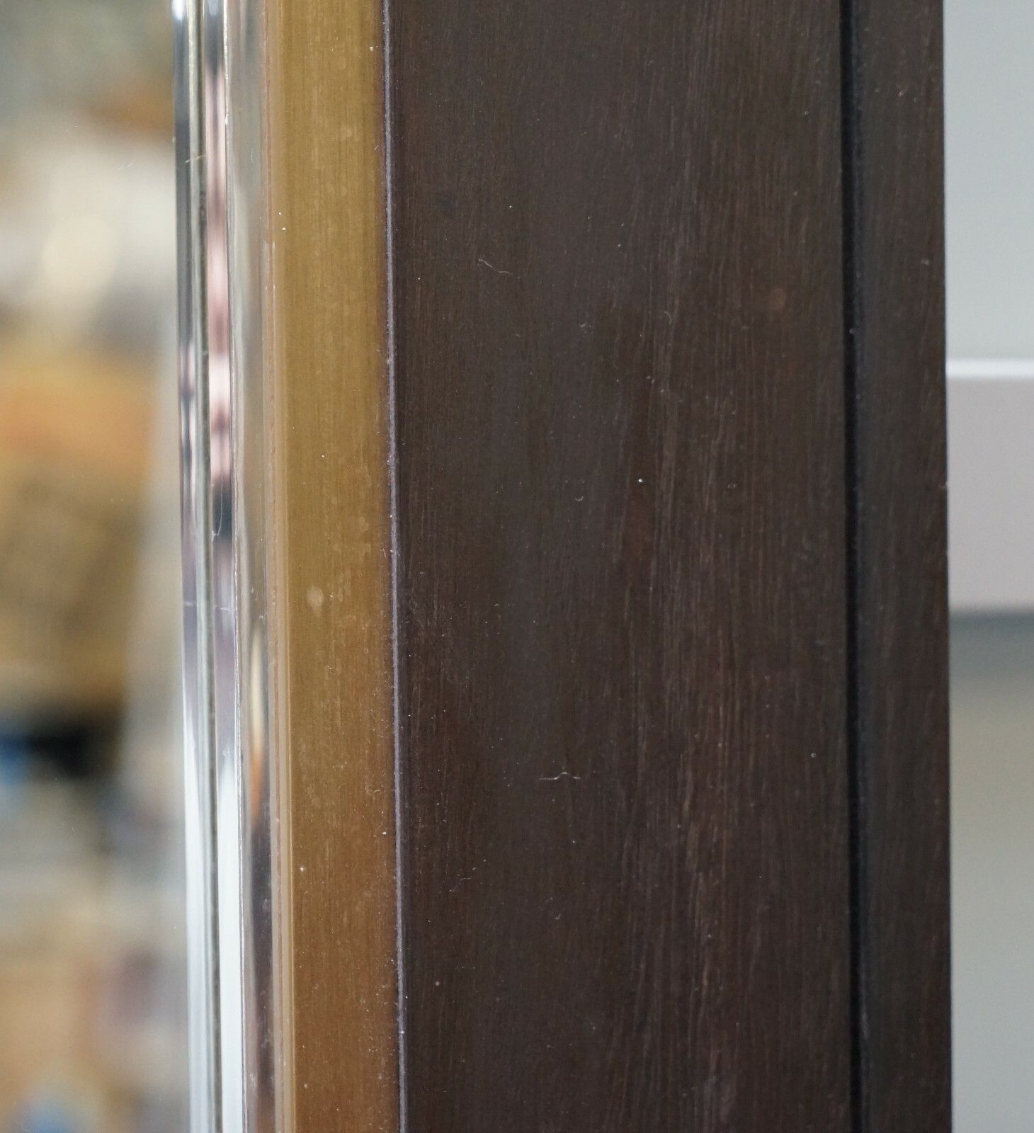 Lovely Huge 240 X 122cm Hardwood Full Length Mirror Gold Plated Chrome Detailing photo 2750.0