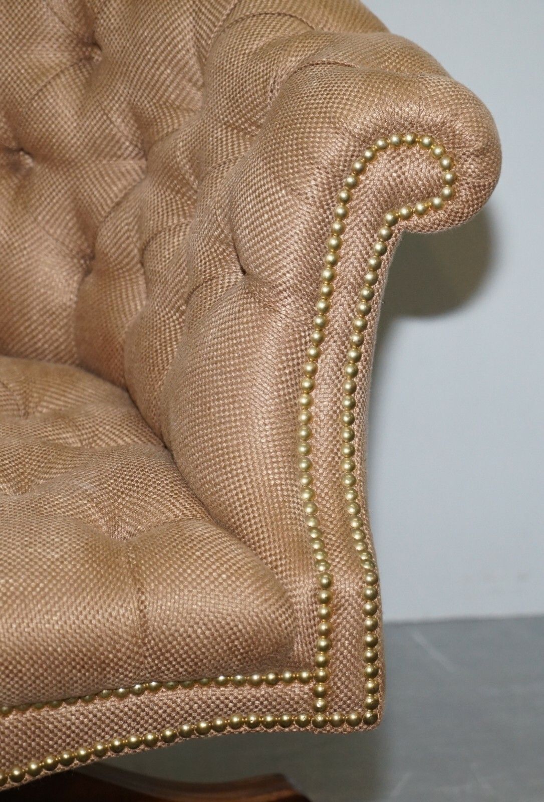 One Of A Kind Fully Restored Mahogany Chesterfield Captains Directors Armchair photo buy