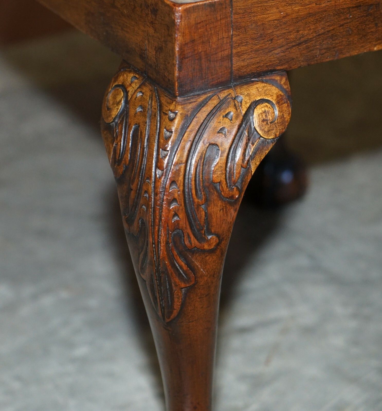 photo furniture 1 Of 2 18th Century Circa 1780 Georgian Claw & Ball Carved Walnut Stools