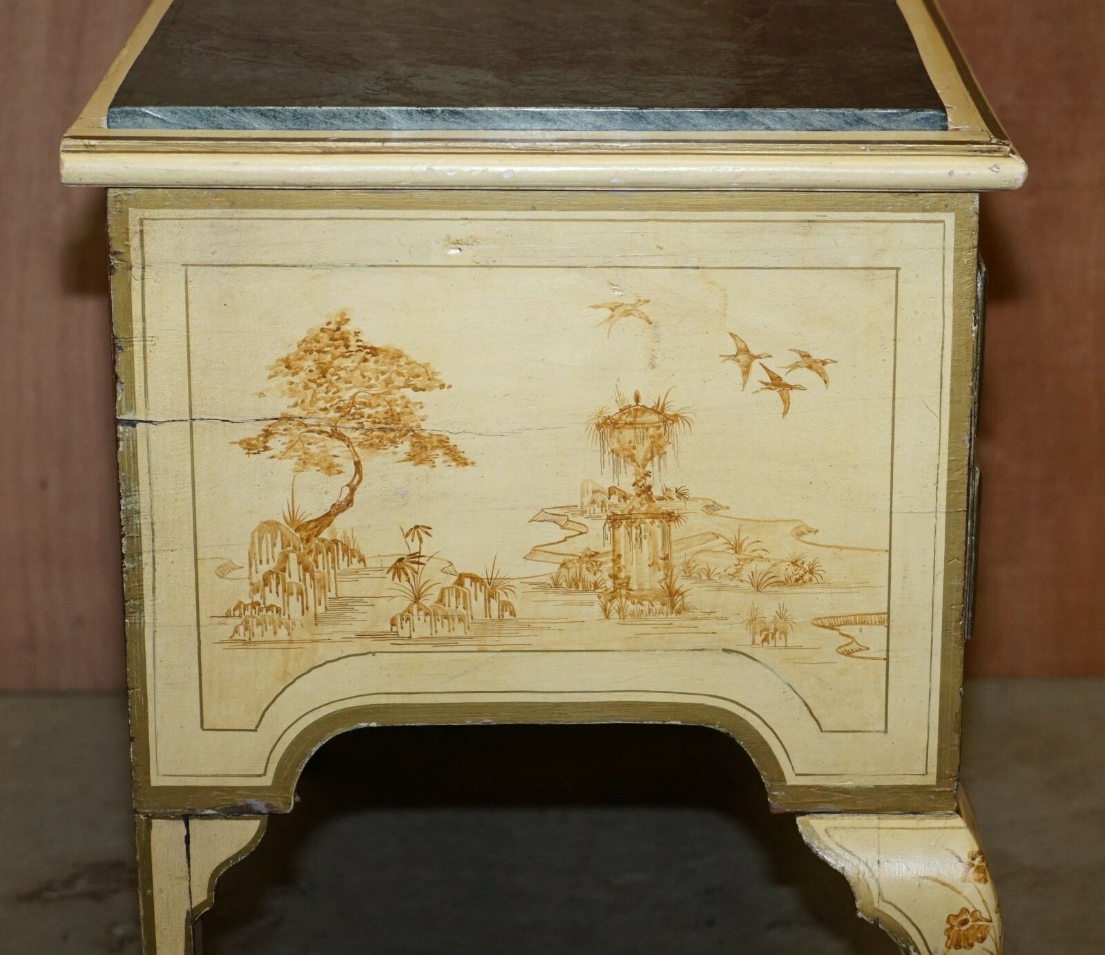 photo furniture Stunning Chinoiserie Marble Topped Sideboard In The Chinese Chippendale Taste